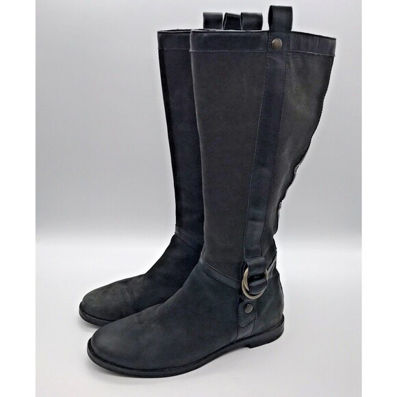 Cole Haan Air Liberty  E10 D32274  Shoes Womens 7.5B Black Tall Equestrian Boots - Picture 3 of 11